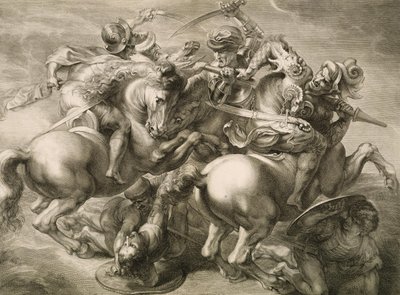 The Battle of Four Horsemen (Battle of Anghiari) by Gérard Edelinck